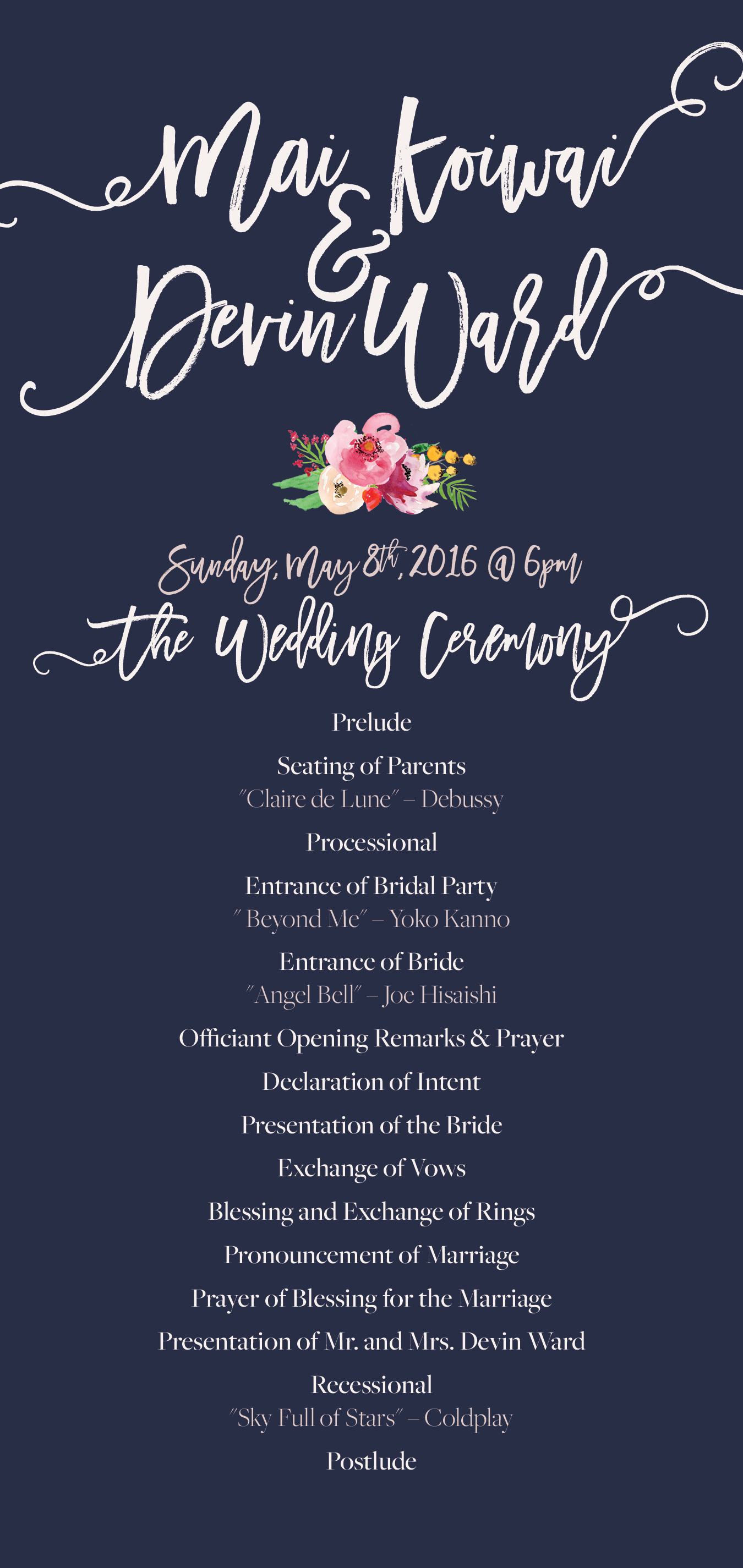 Wedding Program